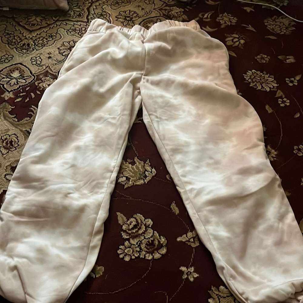 Really cute sweats in a tie dye color which is super cute! Material is soft!